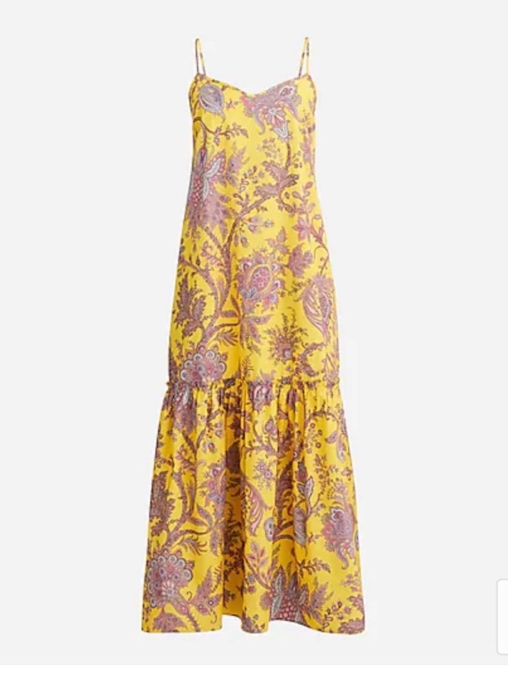 J. Crew Collection tiered cotton poplin dress in Ratti® golden paisley Small - Picture 5 of 10